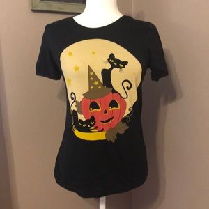 Voodoo Vixen Cat Pumpkin Tee